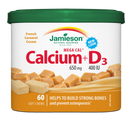 Jamieson MegaCal Calcium & Vitamin D3 Soft Chews - French Caramel Cream 60 Soft Chews - Calcium