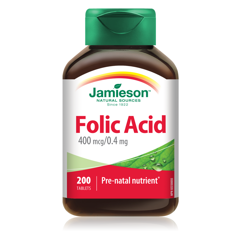 Jamieson  Folic Acid 200 Tablets / 400mcg