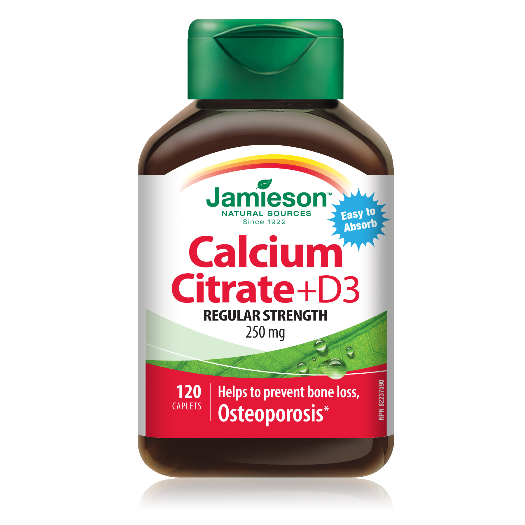 Jamieson Calcium Citrate & Vitamin D3 - 120 Caplets - Calcium