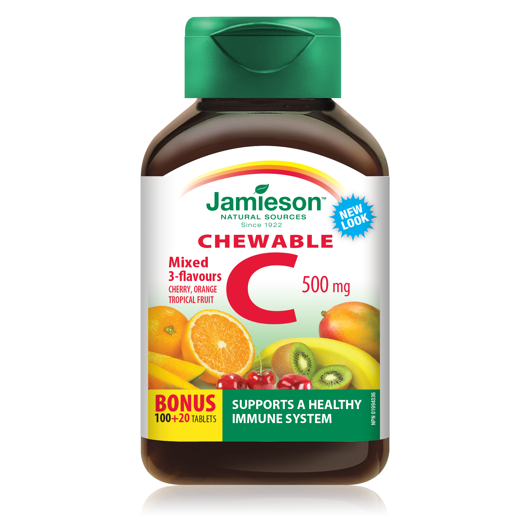 Jamieson Vitamin C Chew 120 Tablets / Mixed 3