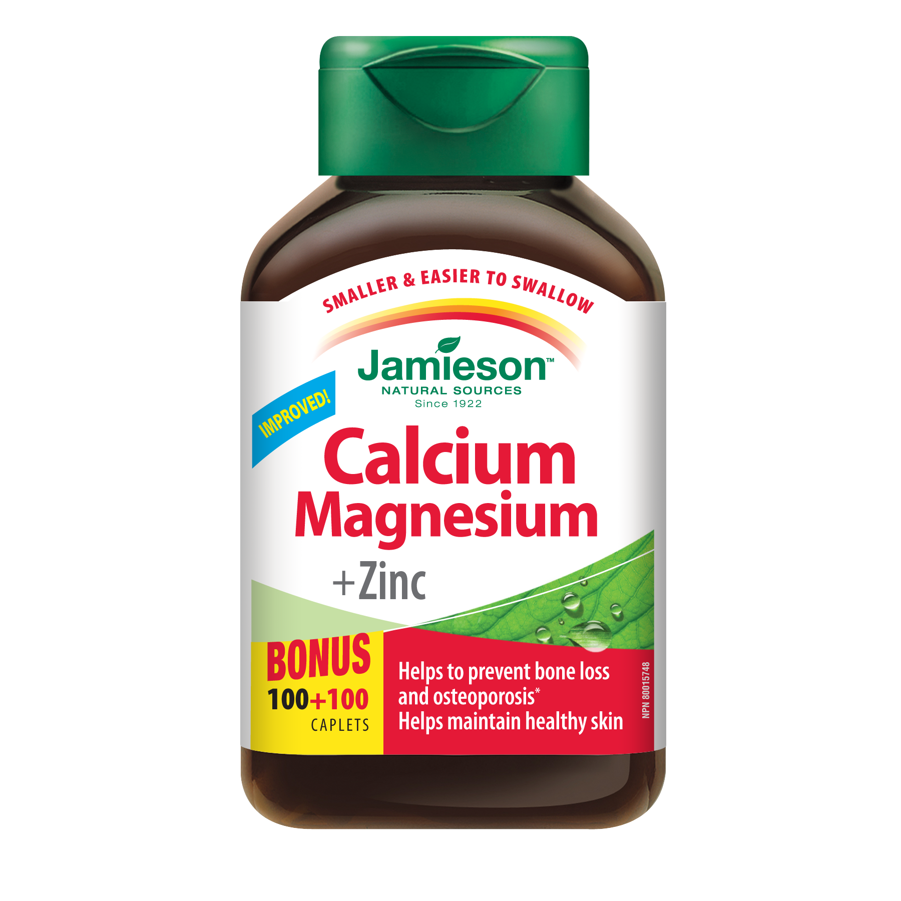 Jamieson Calcium Magnesium & Zinc 200 Caplets