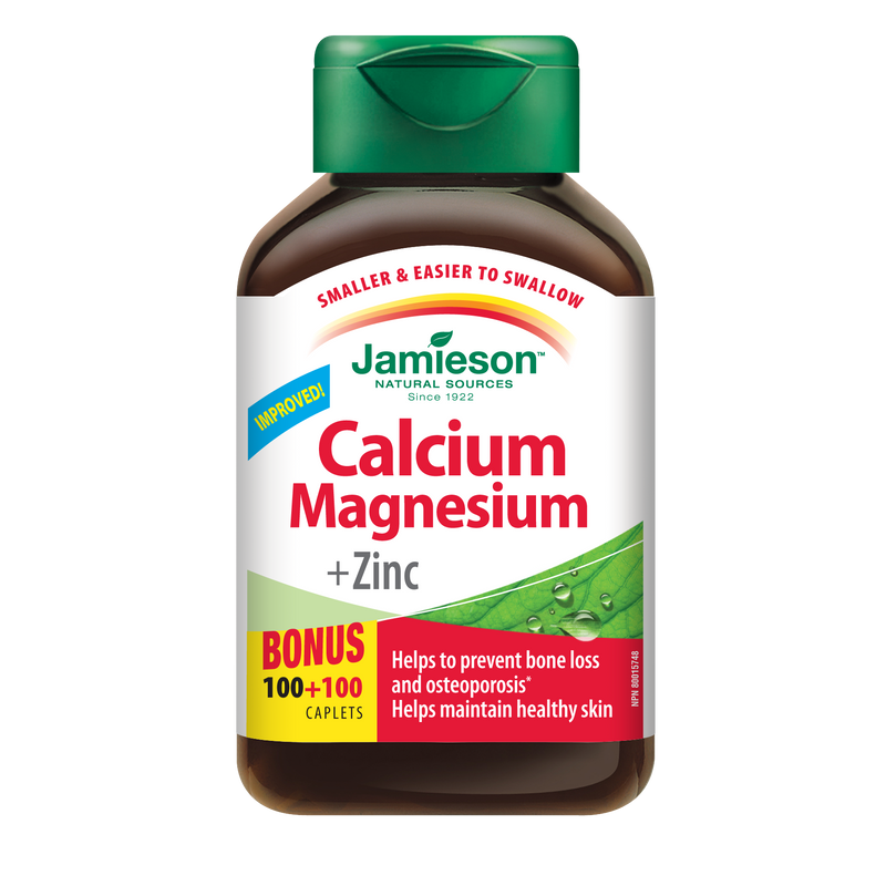 Jamieson Calcium Magnesium & Zinc 200 Caplets