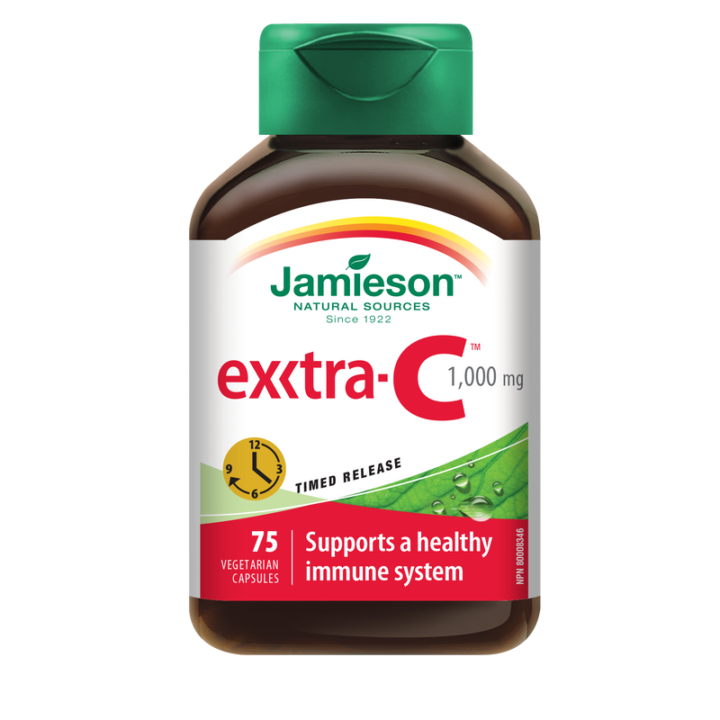 Jamieson Extra-C Timed Release 1,000mg - 75 Capsules - Vitamin C