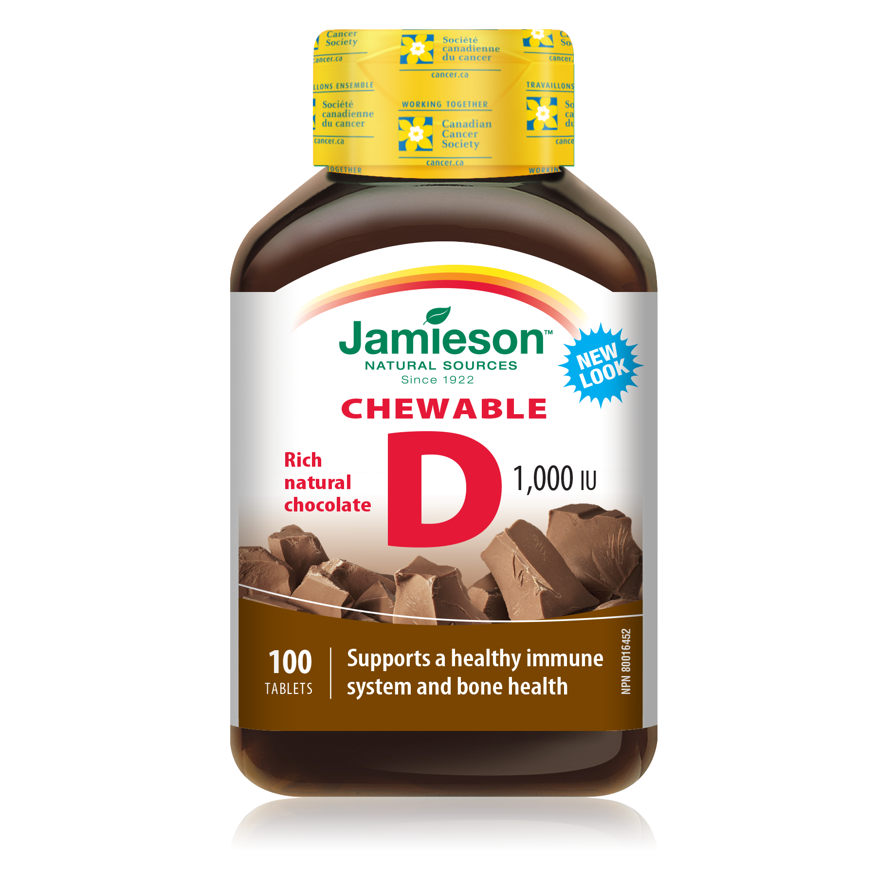 Jamieson Vitamin D3 Chewable 100 Tablets / Chocolate