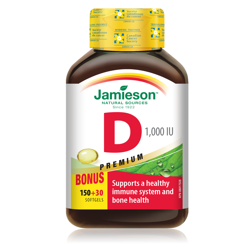 Jamieson Vitamin D3 PREMIUM 180 Softgels