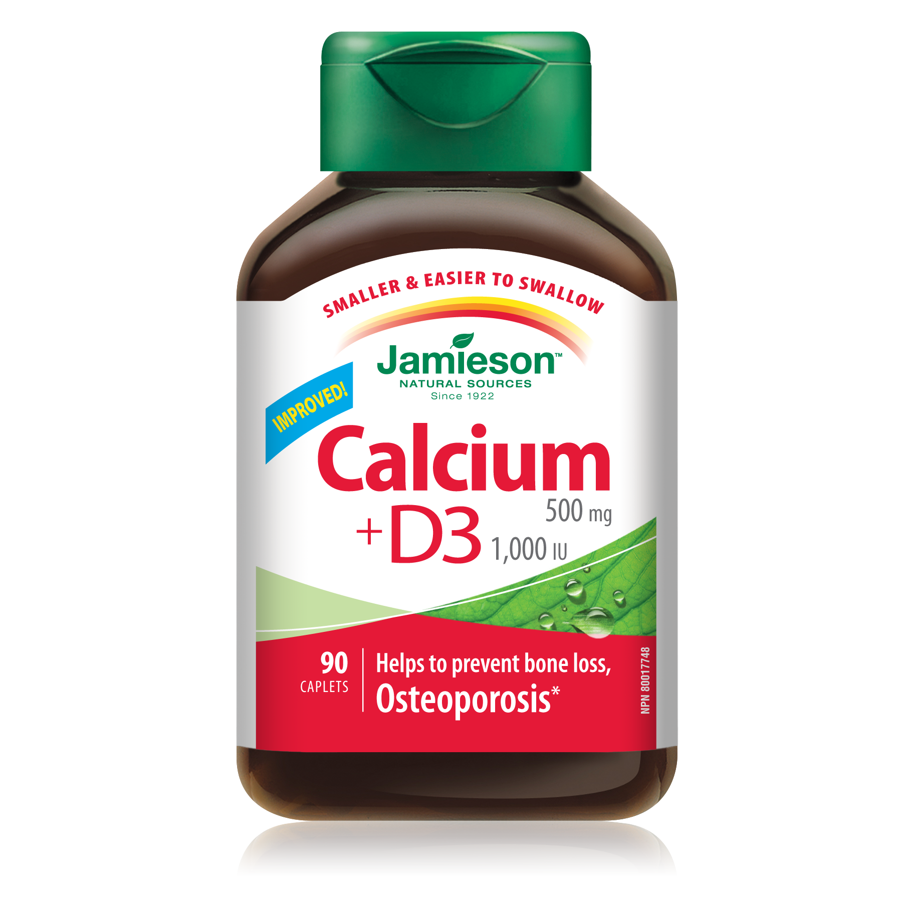 Jamieson Calcium + Vitamin D3 90 Caplets