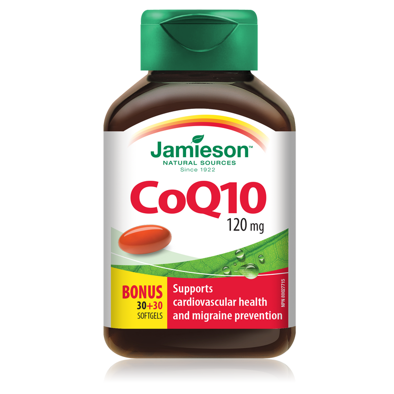 Jamieson CoQ10 120mg 60 Softgels