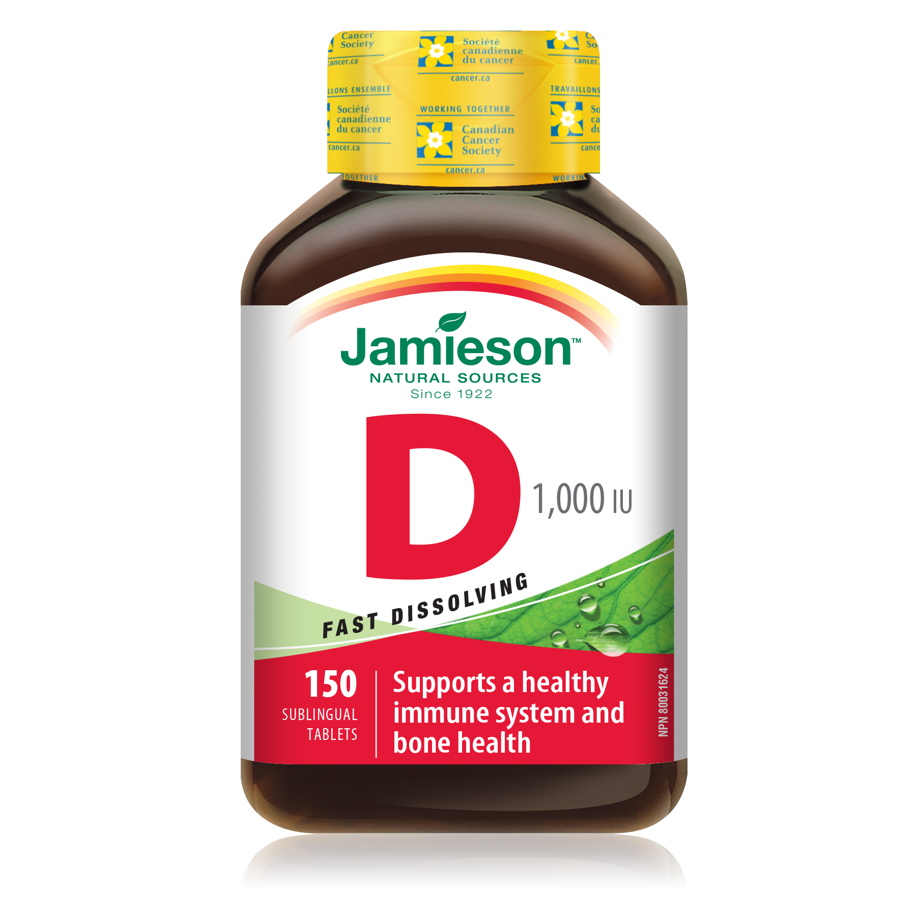 Jamieson Vitamin D3 Fast-dissolving 150 Tablets