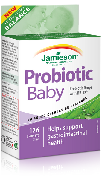 Jamieson Gouttes probiotiques pour bébé – 1 milliard de cellules actives