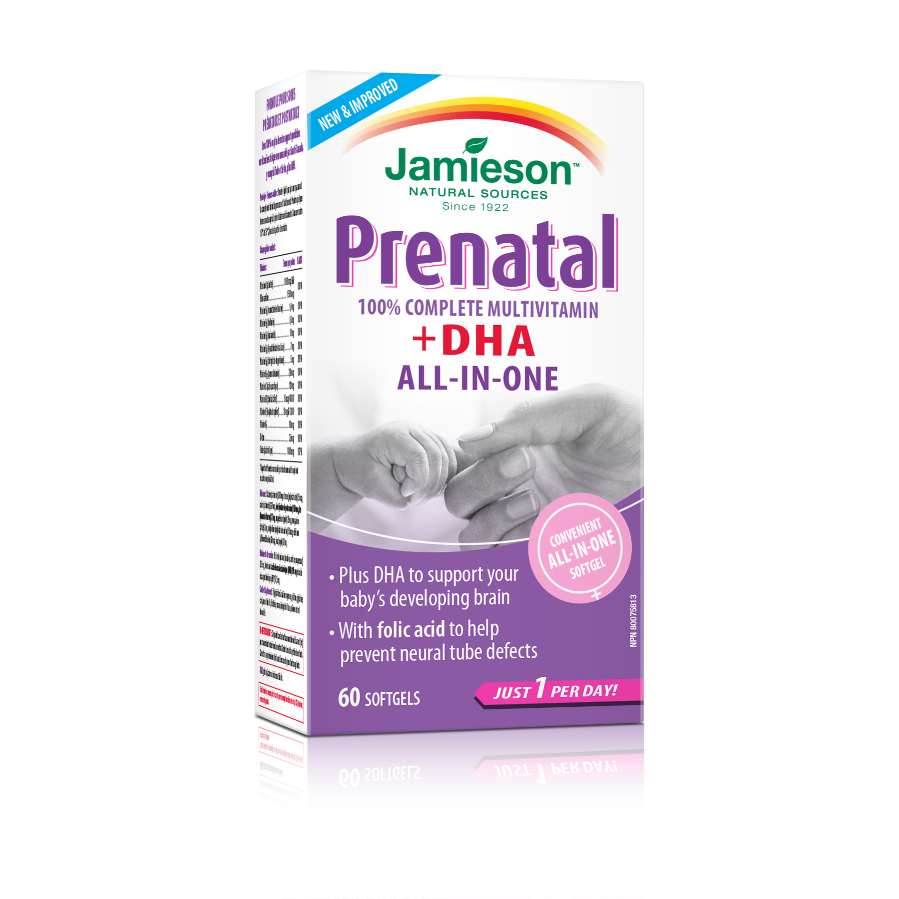 Jamieson Prenatal Complete Multivitamin with DHA 60 Softgels