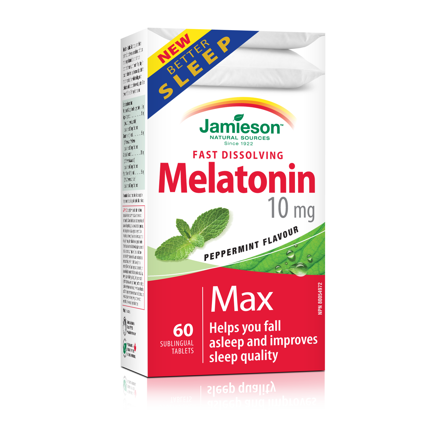 Jamieson Melatonin 10mg Sublingual 60 Tablets / Mint