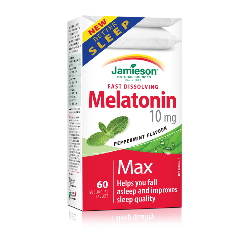 Jamieson Melatonin 10mg Sublingual 60 Tablets / Mint