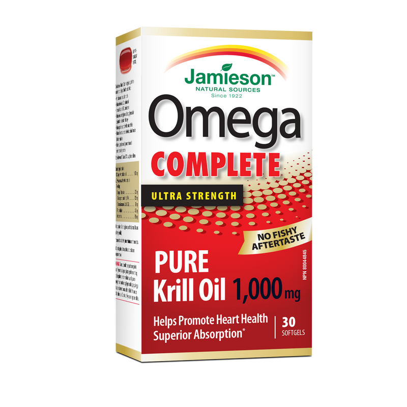 Jamieson Omega Complete Pure Krill Oil Ultra Strength 30 Softgels