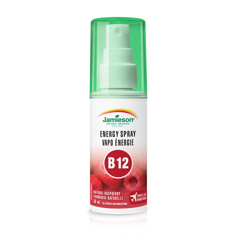 Jamieson Vitamin B12 Energy Spray - 58mL Natural raspberry - Vitamin B