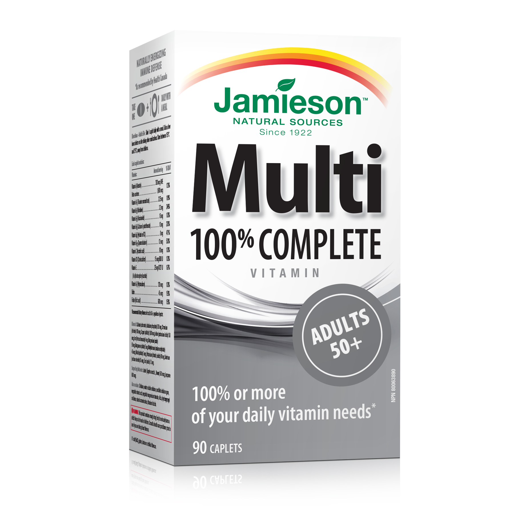 Jamieson 100% Complete Multi 50+ 90 Caplets