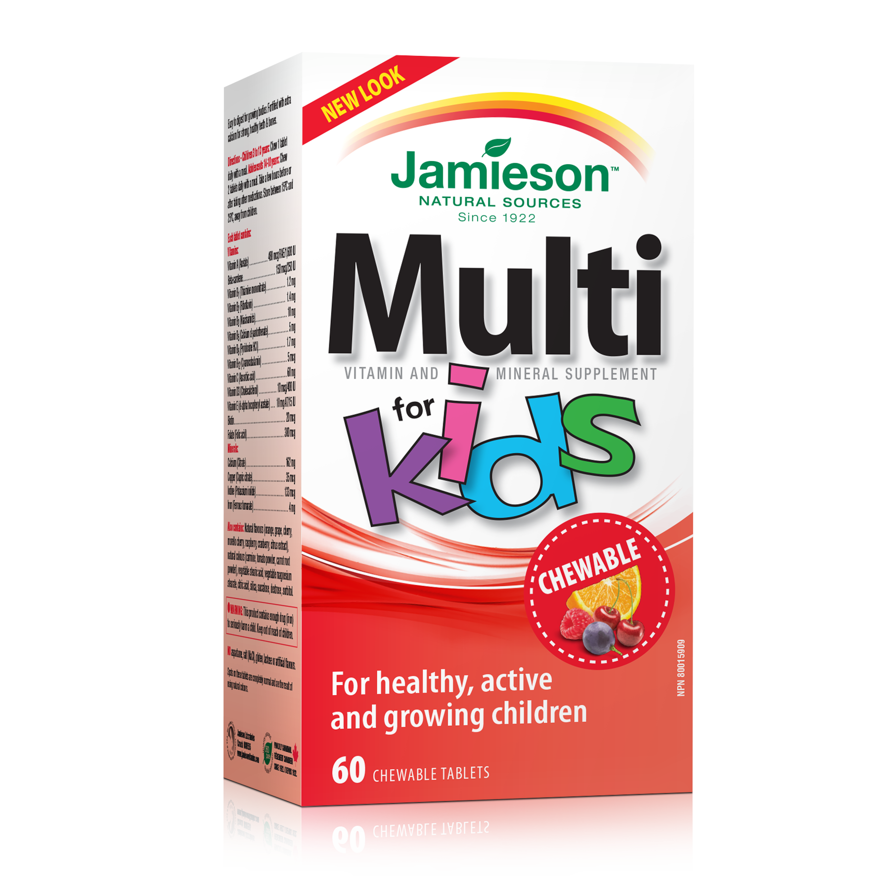 Jamieson 100% Complete Multivitamins Kids Chewable 60 Tablets