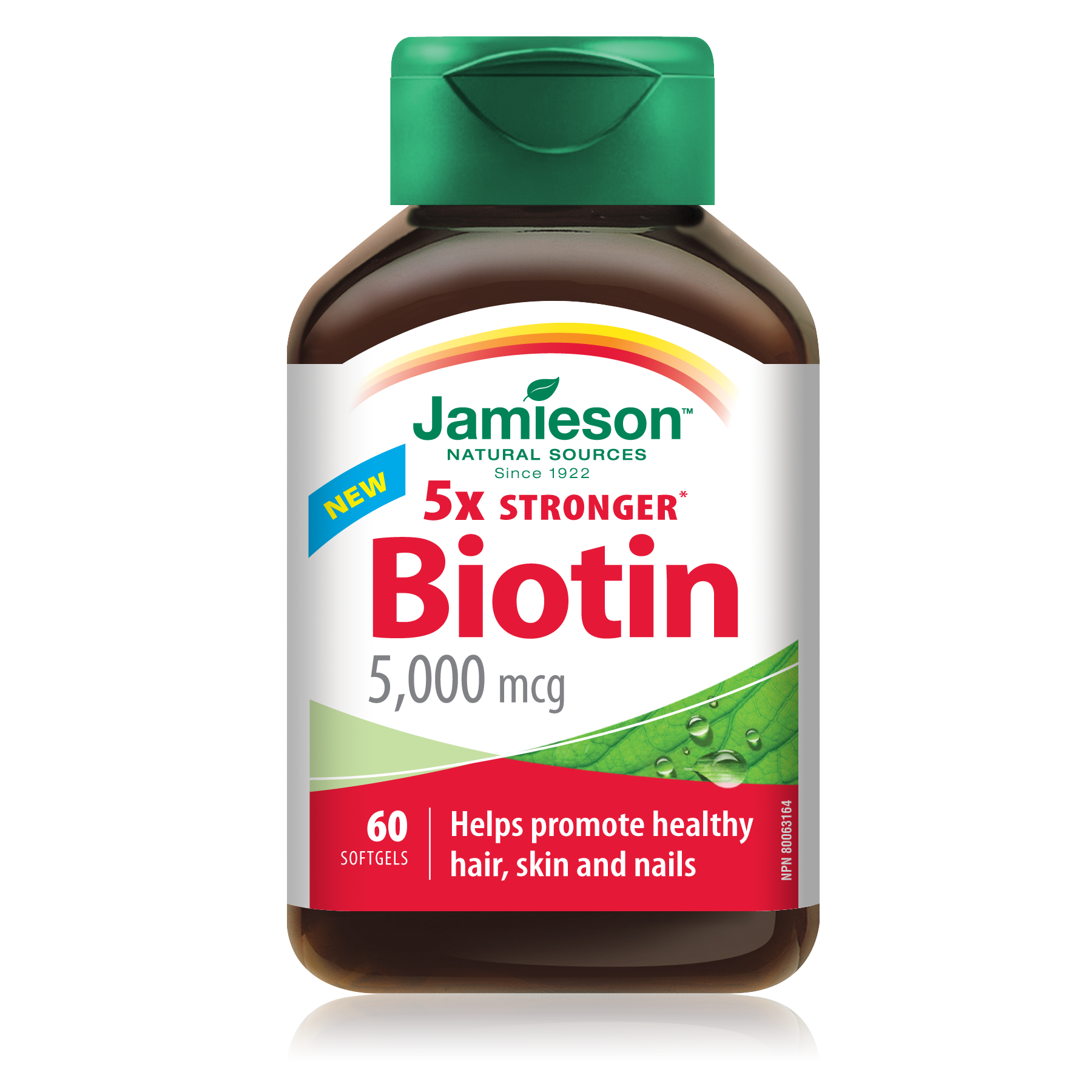 Jamieson Biotin Softgels - 60 Softgels 5000mcg - - Vitamin B