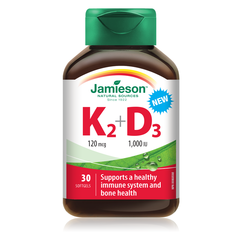 Jamieson Vitamin K2 & D3 30 Softgels