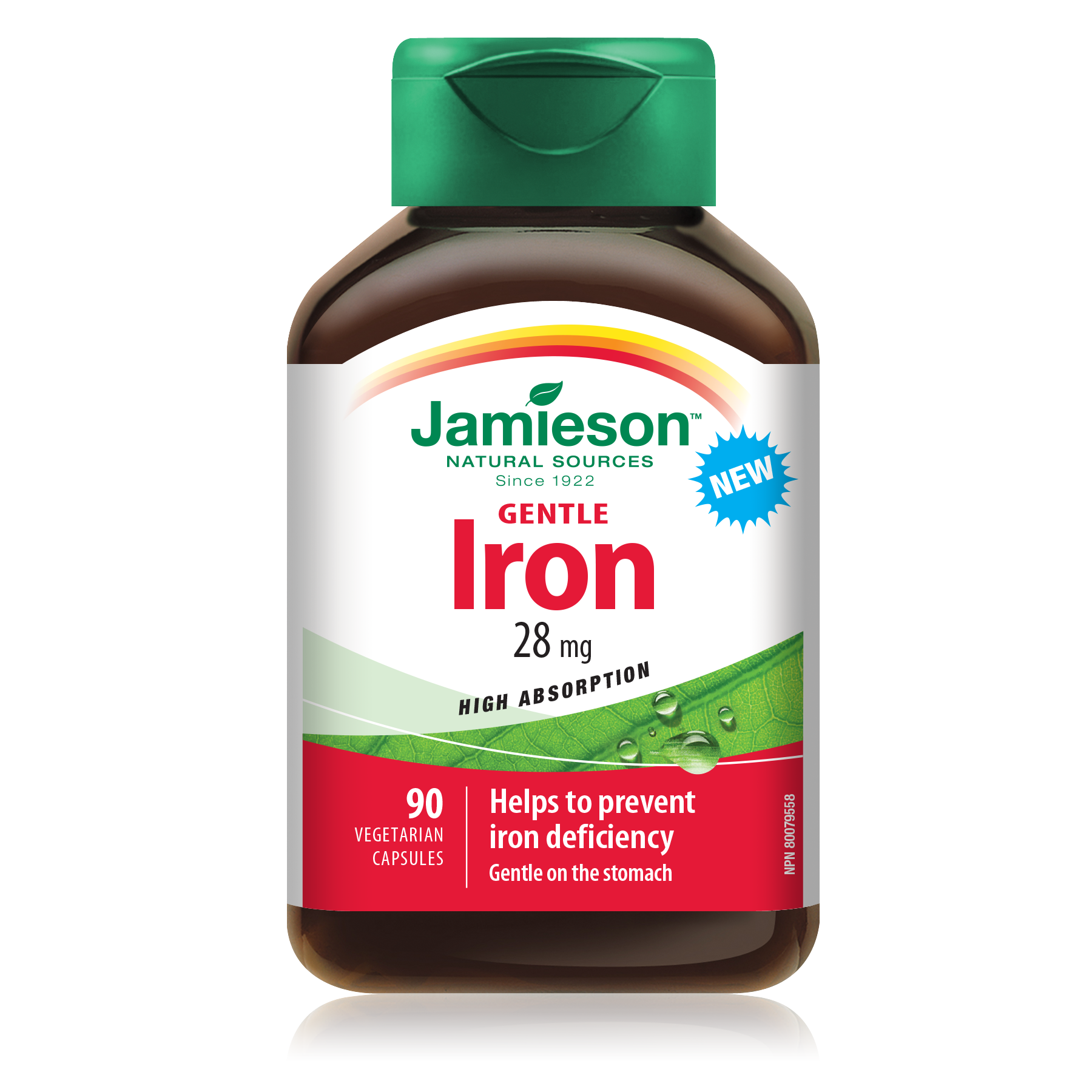 Jamieson Gentle Iron 28mg - 90 Caplets - Iron