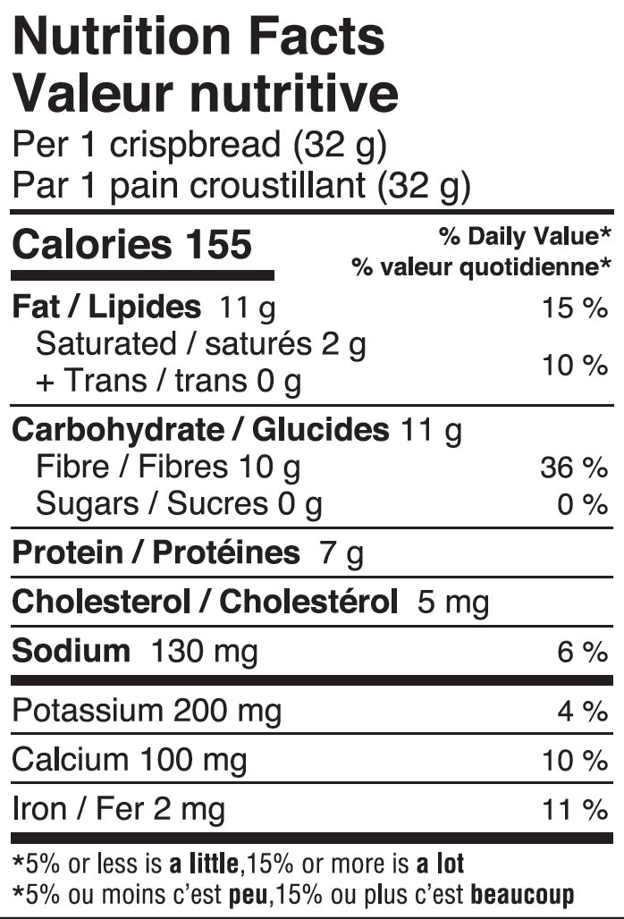 KZ Clean Eating Organic Crispbread - Chia 160g - Crisps