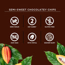 Krisda Semi Sweet Chocolatey Chips - 285g - Chocolate