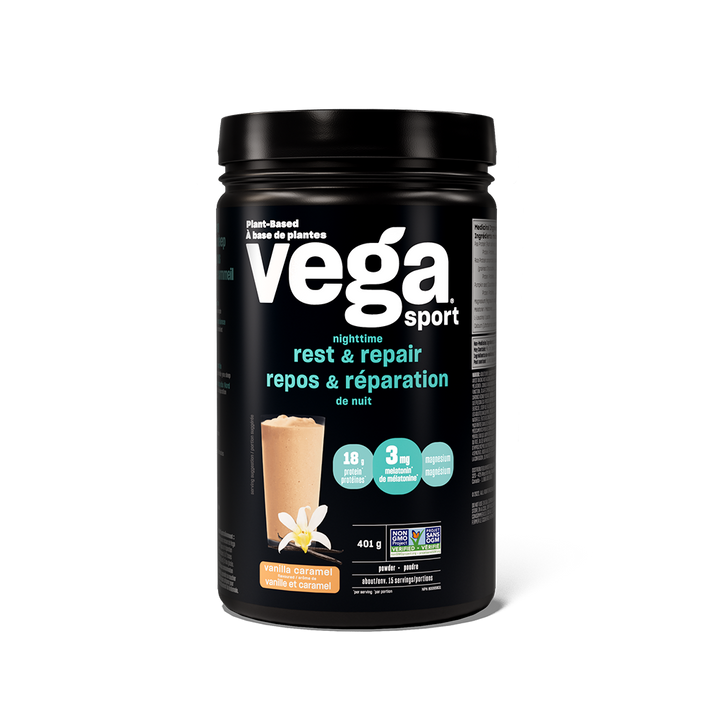 Vega Sport Rest & Repair - Vanilla Caramel 401g - Protein Powder