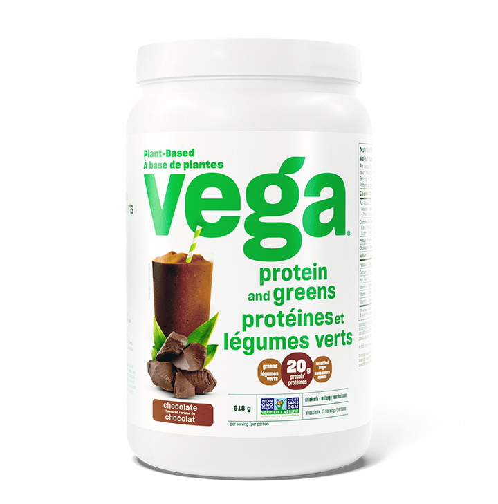 Vega Protein & Greens - Chocolate 618g - - Protein Powder