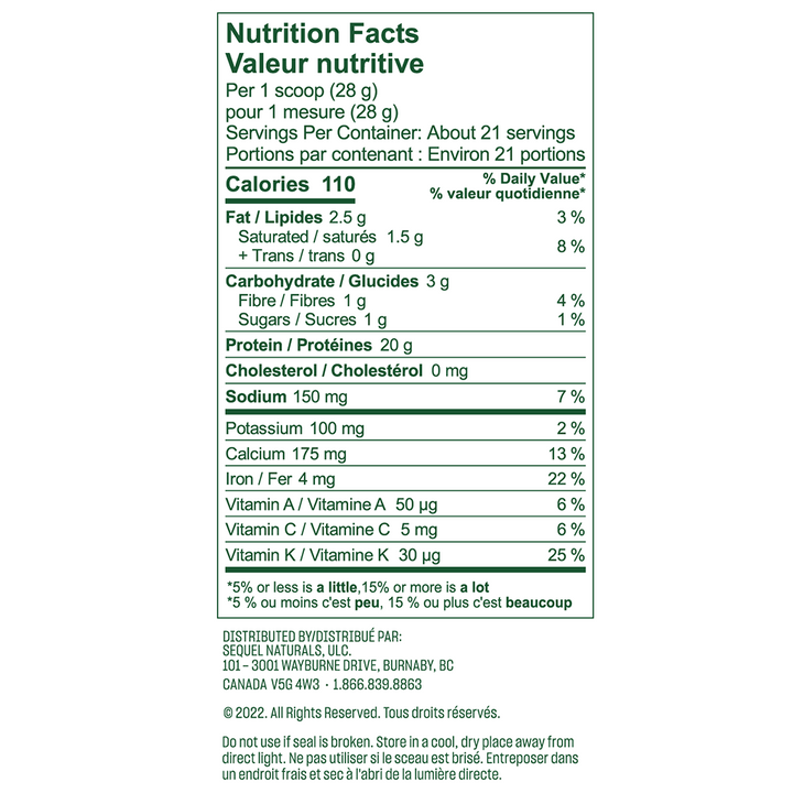 Vega Protein & Greens - Natural 586g - - Protein Powder