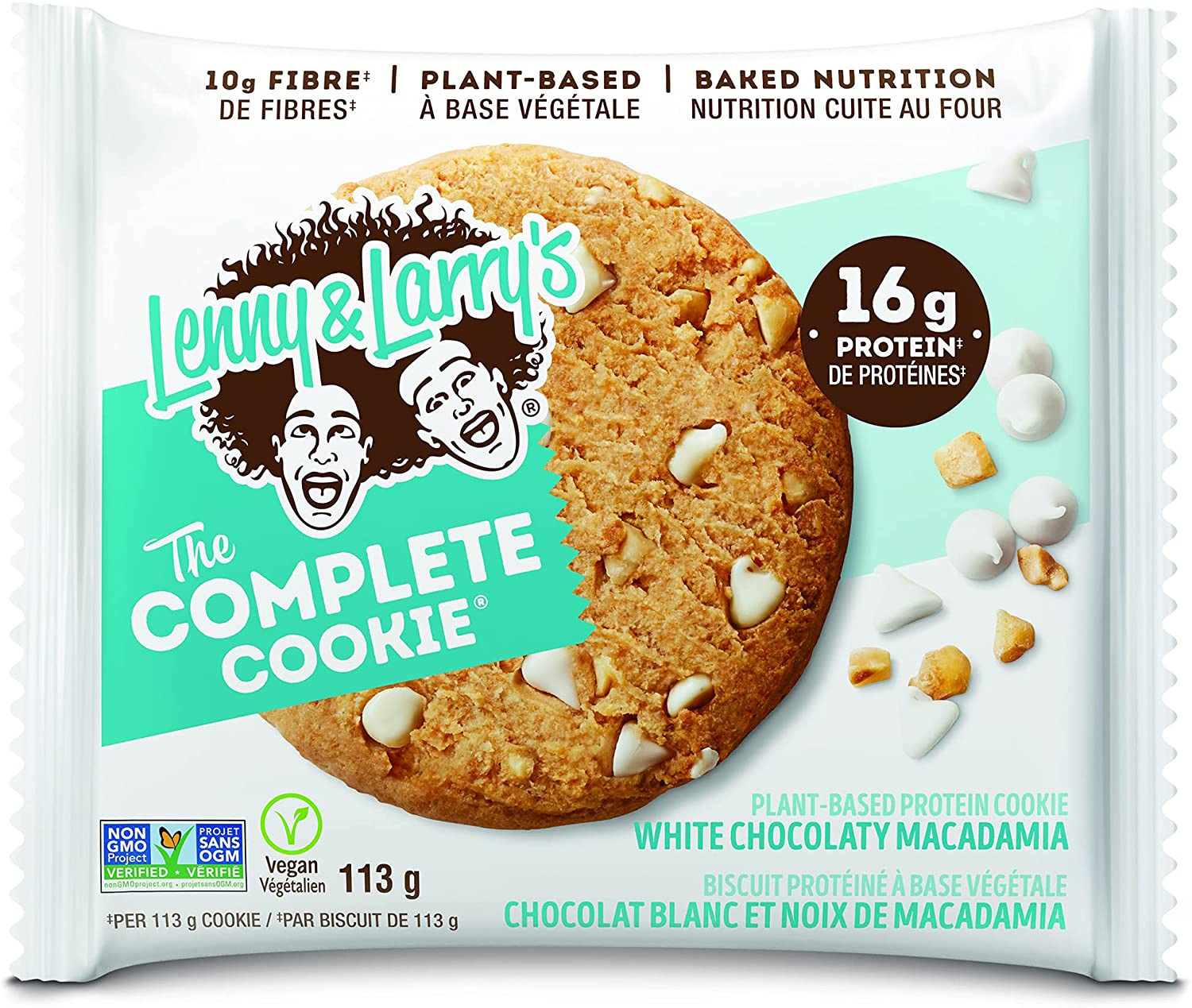 Lenny & Larry's Complete Cookie White Choc Macadamia / 131g