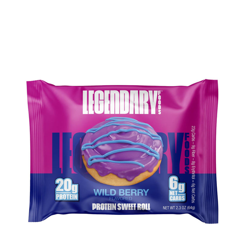 Legendary Foods Sweet Roll Pack of 8 / Wildberry