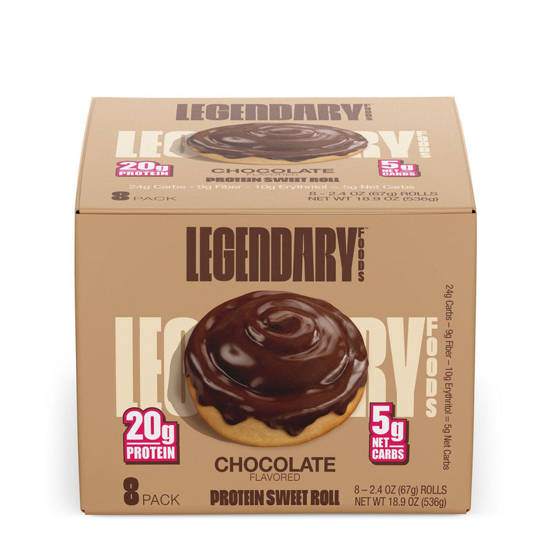 Legendary Foods Sweet Roll Pack of 8 / Chocolate