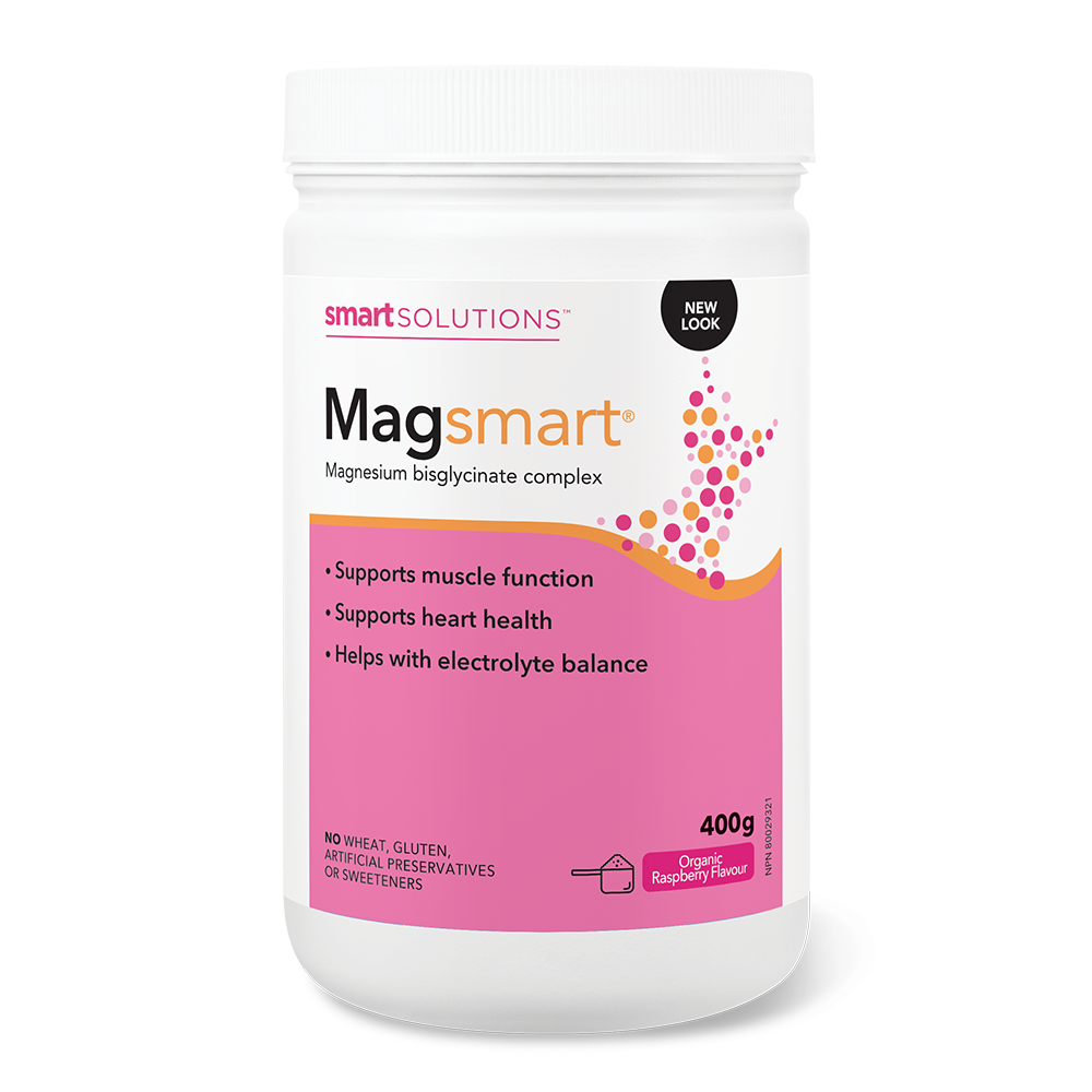 Smart Solutions MAGsmart Powder - Organic Raspberry 400g 05 31 2026 - Magnesium