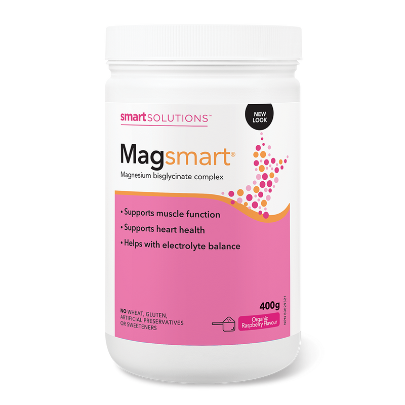 Smart Solutions MAGsmart Powder - Organic Raspberry 400g 05 31 2026 - Magnesium