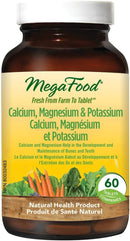 MegaFood Calcium, Magnesium & Potassium - 60 tablets - Minerals
