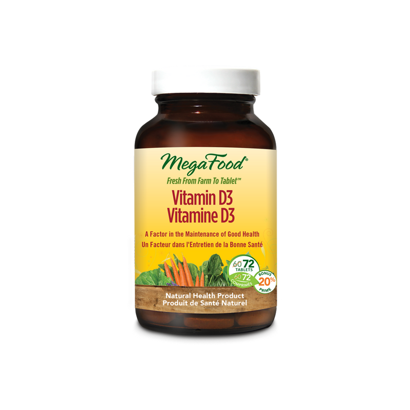 Megafood Vitamin D3 1000 IU 72 tabs