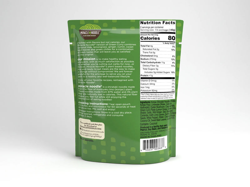 Miracle Noodle Ready-to-Eat Meal Green Curry / 280g