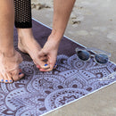 Yoga Design Lab Yoga Mat Towel - Mandala Black 182 cm x 61 cm - Towel