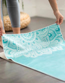 Yoga Design Lab Yoga Mat Towel - Mandala Turquoise 182 cm x 61 cm - Towel
