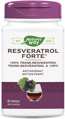 Nature's Way Resveratrol - 60 vegetarian capsules - Cardiovascular Support