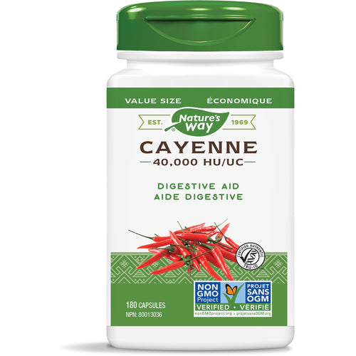Cayenne Pepper 40,000 HU 180 Veg Caps