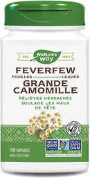 Nature's Way Feverfew Leaves - 100 vegetarian capsules - Herbals