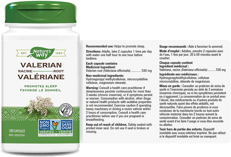 Nature's Way Valerian Root 100 Veg Caps