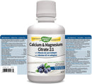 Nature's Way Calcium Magnesium Citrate 2:1 with vitamin K2 and Collagen - Blueberry 500ml - Minerals