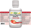 Nature's Way Calcium Magnesium Citrate 2:1 with vitamin K2 and Collagen - Strawberry 500ml - Minerals