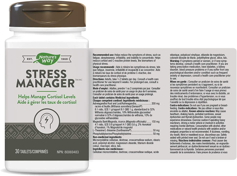 Nature's Way Stress Manager 30 Tabs