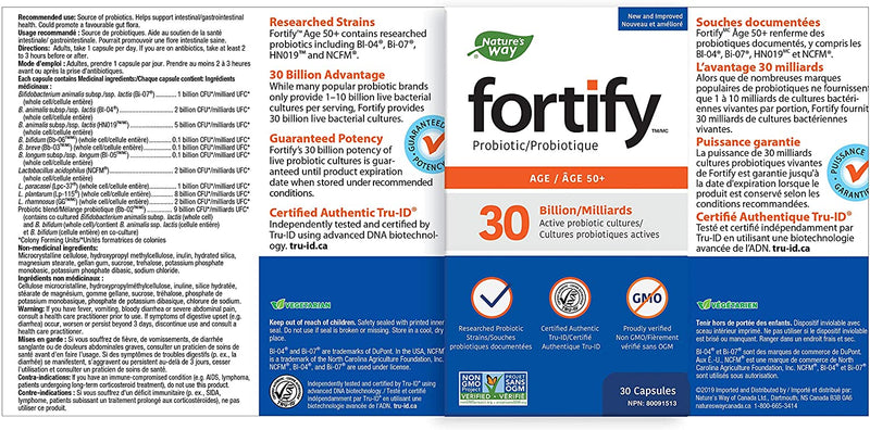 Fortify® 30 Billion Age 50+ Probiotic 30 Veg Caps
