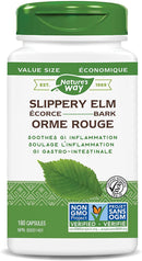 Nature's Way Slippery Elm Bark - 180 Vegetarian Capsules - Herbals