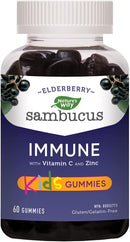 Nature's Way Sambucus Immune Kids with Vitamin C and Zinc - 60 Gummies - Herbals