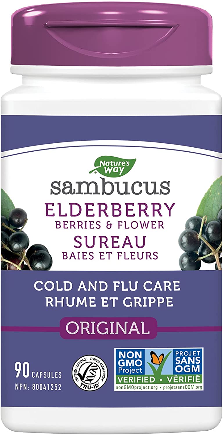 Sambucus Elderberry capsules 90 Veg caps