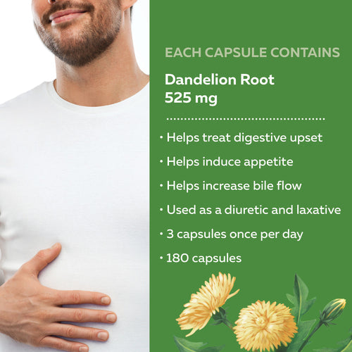 Nature's Way Dandelion Root 180 Veg Caps